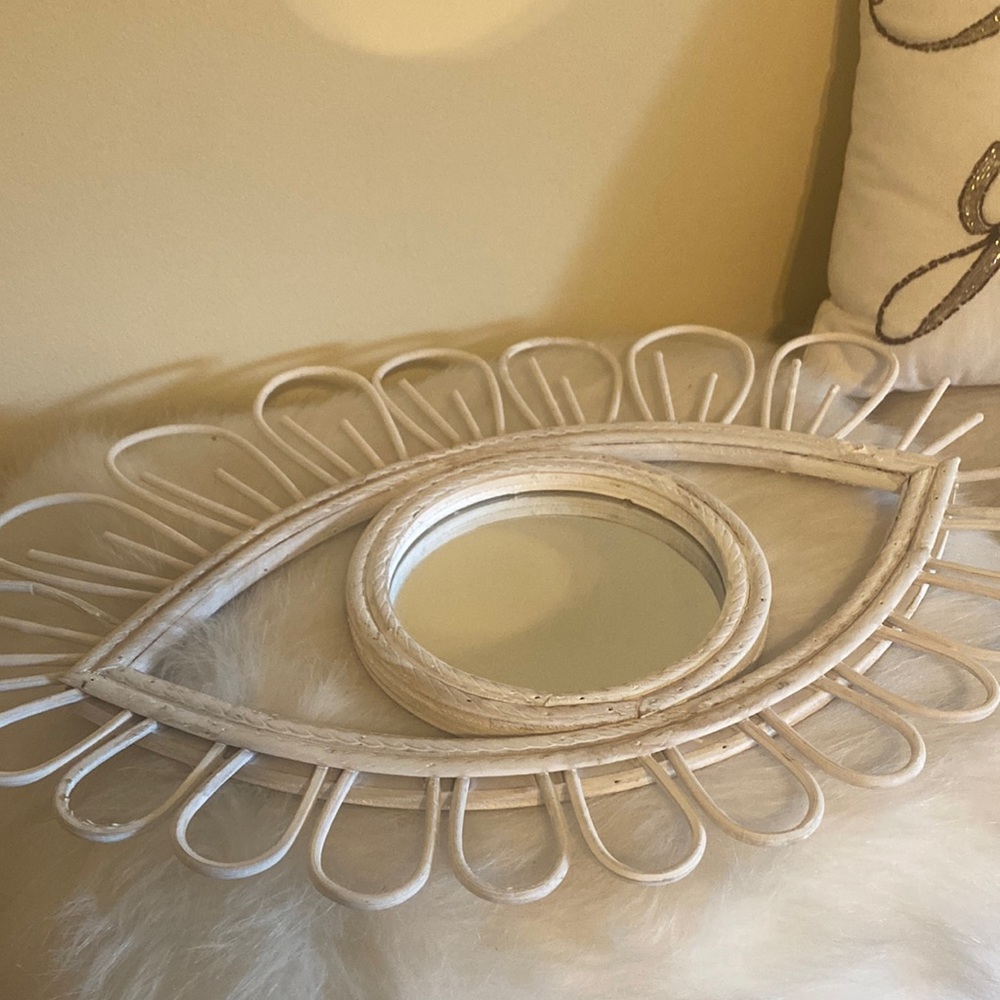 Super cute evil eye mirror
